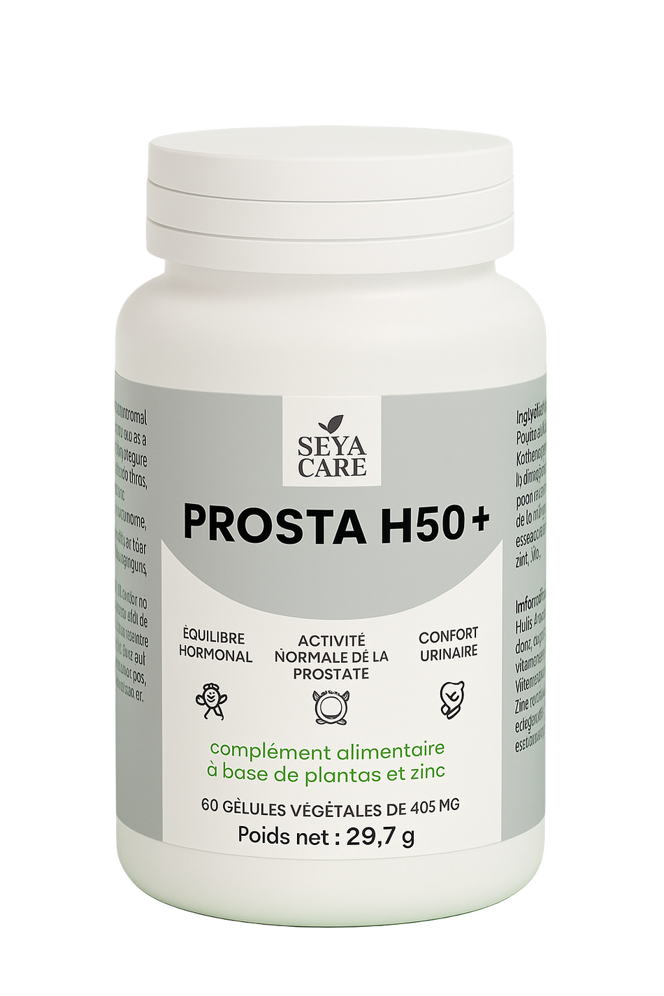 PROSTA H50+ - Équilibre hormonal - santé de la Prostate - confort urinaire